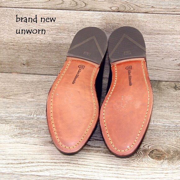 * NEW * $295 Allen Edmonds WOODSTOCK Loafer 7 D Black / Brown * add $15 Trees main image 6